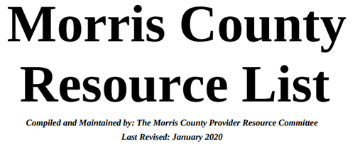 Morris County Resource List